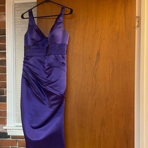 Purple Bill Levkoff bridesmaid dresss. Worn once!